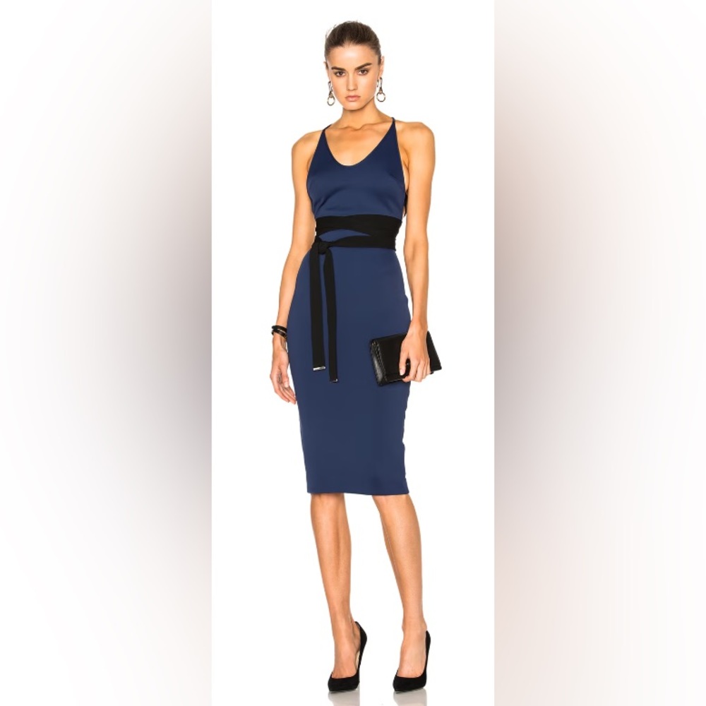 David Koma Side Cut Out Pencil Dress
